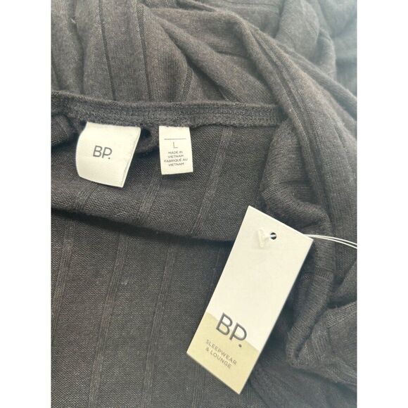 BP Women’s Knit Rib Robe In Black, - Picture 8 of 11